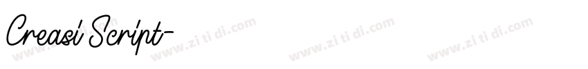 Creasi Script字体转换 Creasi Script字体转换